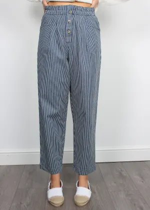Bellerose Lilo striped cotton trousers