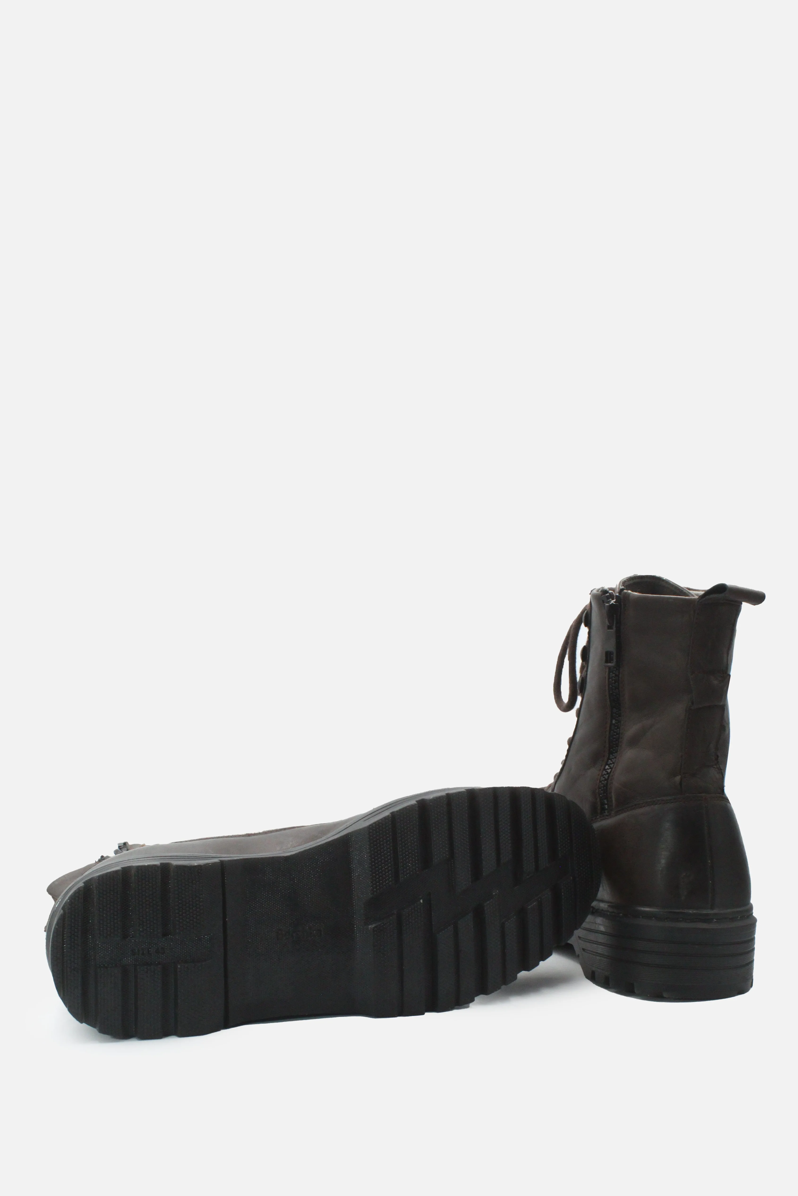 Bershka Laces Zipper Combat Boots | 100% Authentic Leather