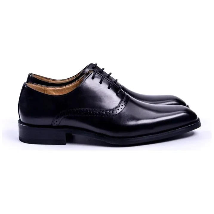 Blissful Exotic Leather Lace-Up Wedding Dress Shoes
