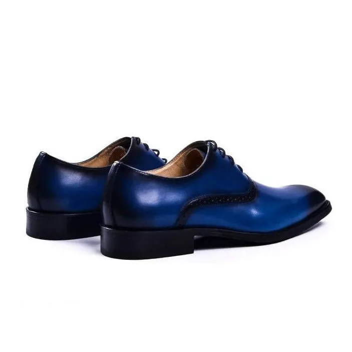 Blissful Exotic Leather Lace-Up Wedding Dress Shoes