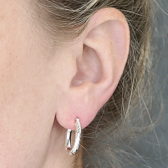 Chunky Oval Hoops