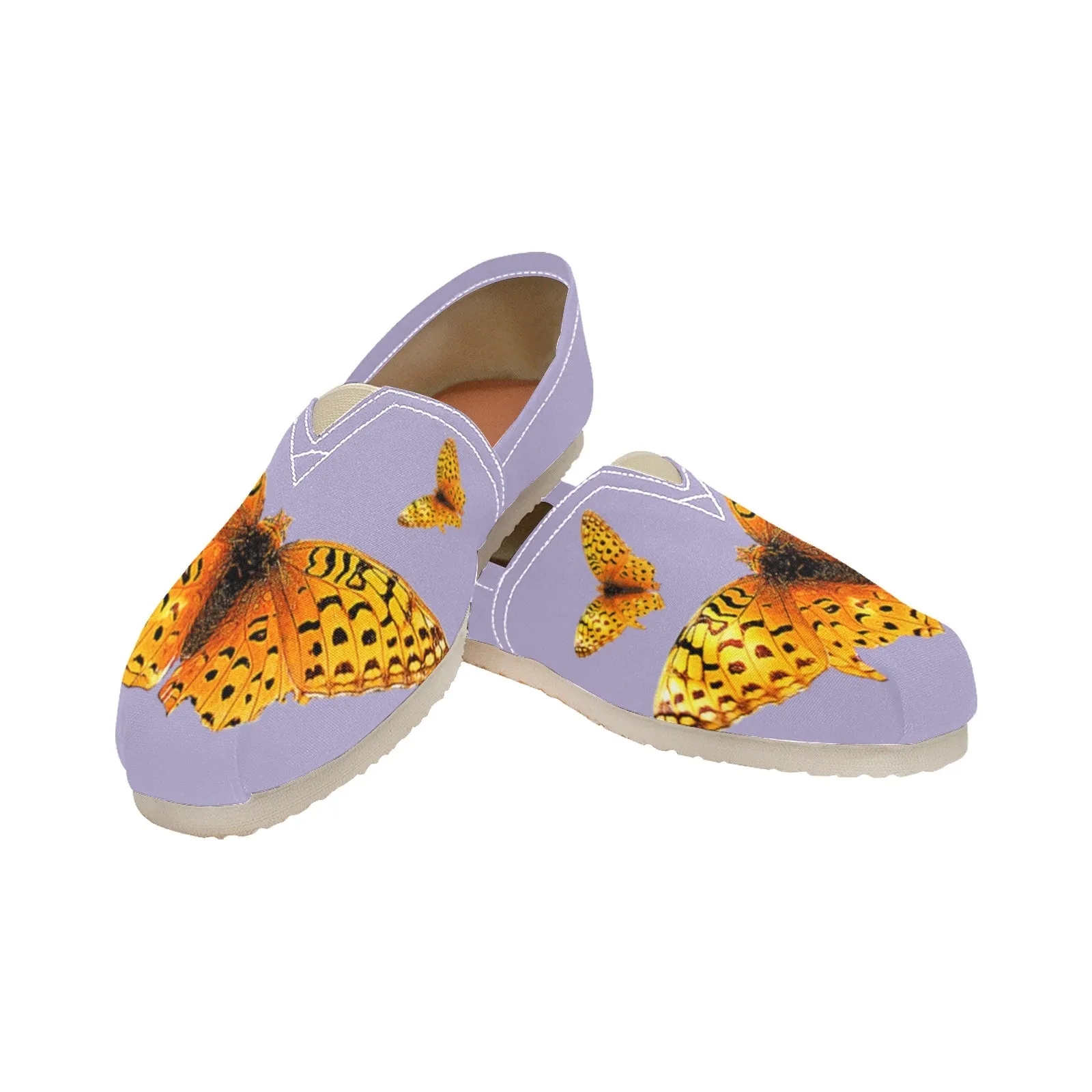 Espadrilles Canvas Butterflies Lavendar