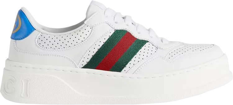 Gucci Wmns Chunky GG Web Sneaker White Blue