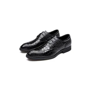 Luxury CrocGloss Classic Brogue Dress Shoes