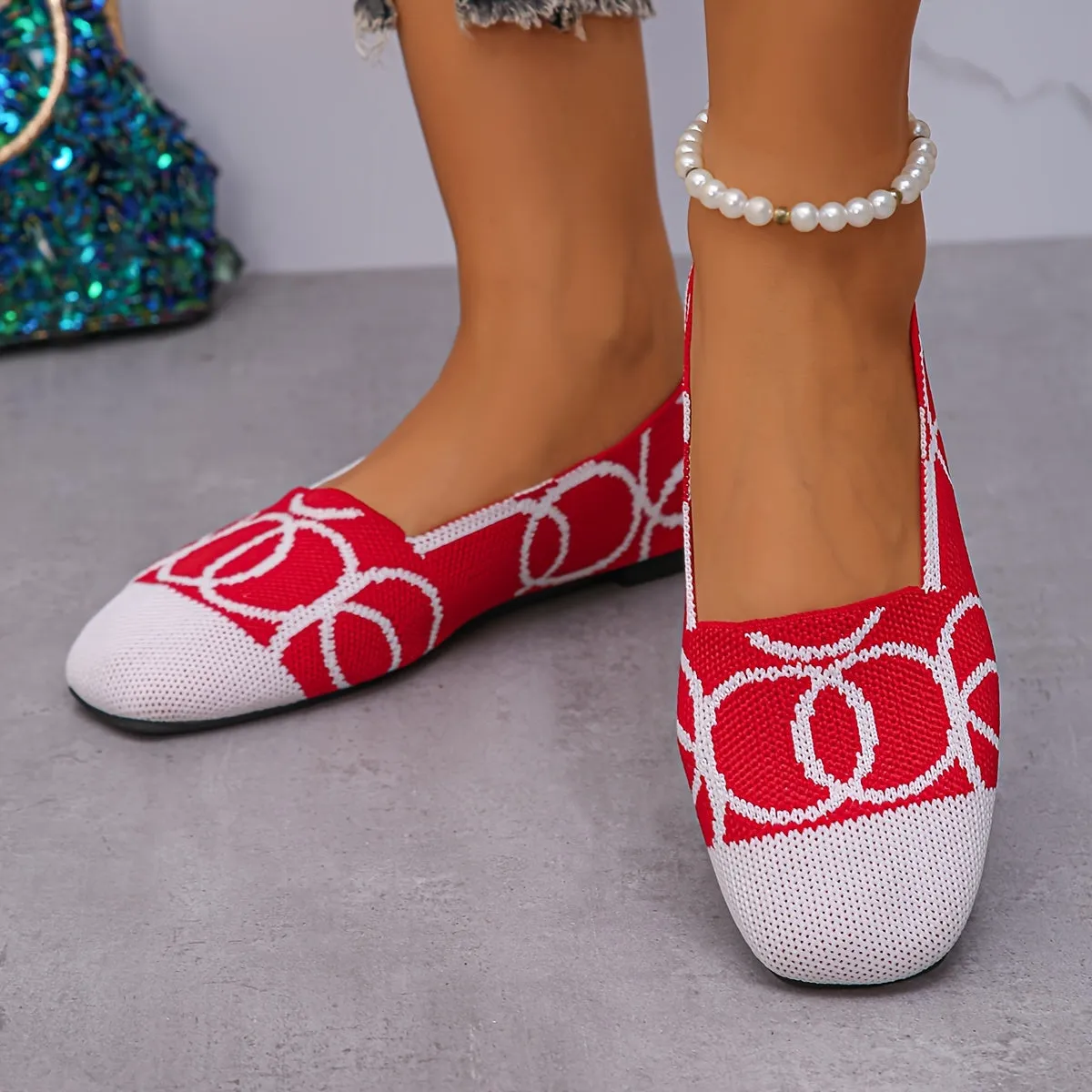 Modeketenlid Loafers voor vrouwen comfortabele slip-on