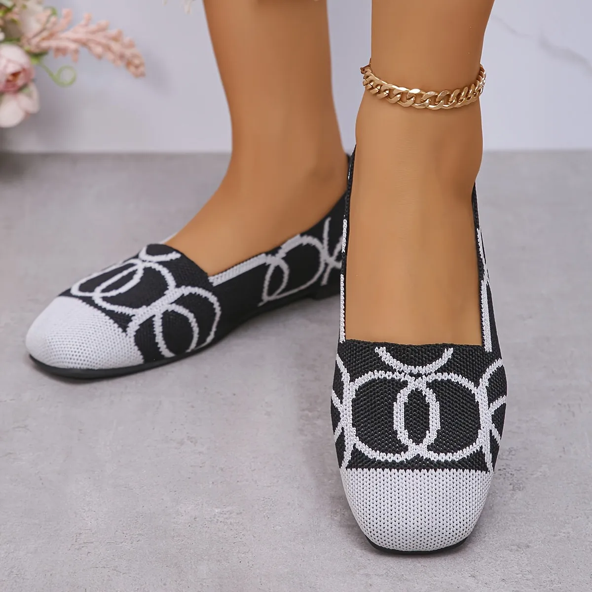 Modeketenlid Loafers voor vrouwen comfortabele slip-on