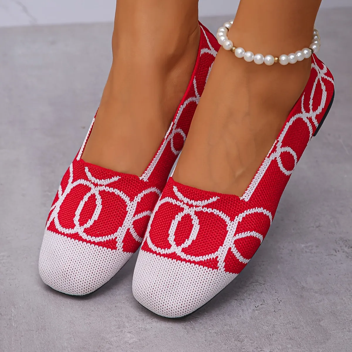 Modeketenlid Loafers voor vrouwen comfortabele slip-on
