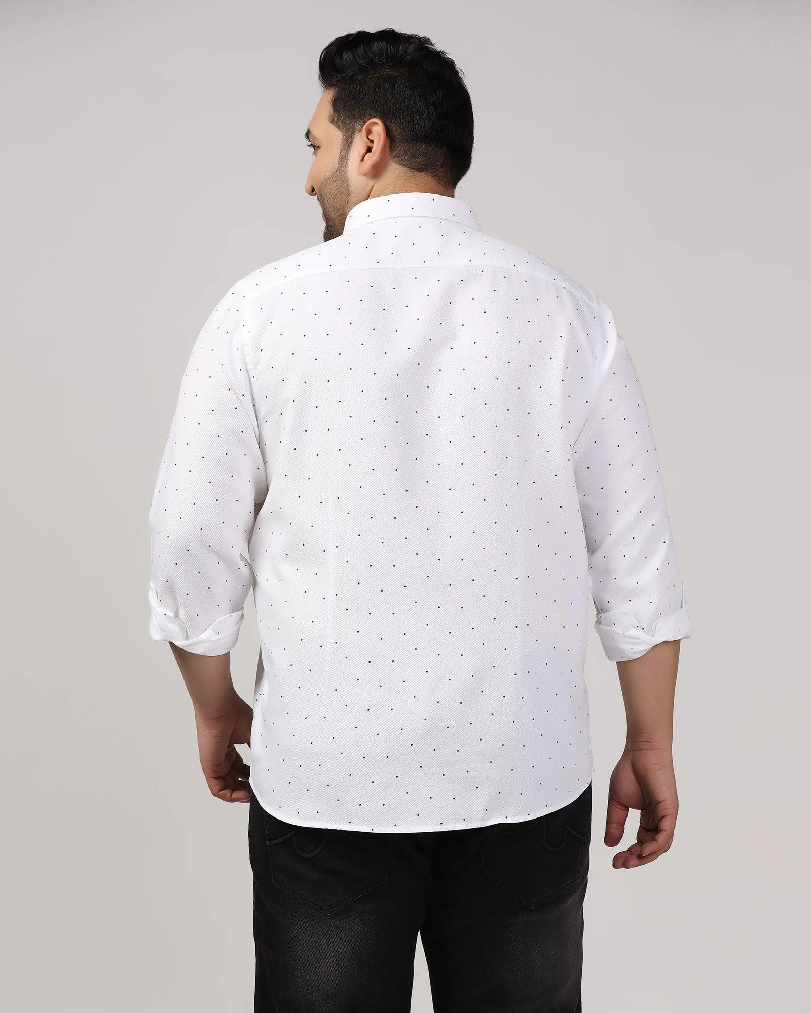 Must Haves Casual White Printed Shirt - Cato