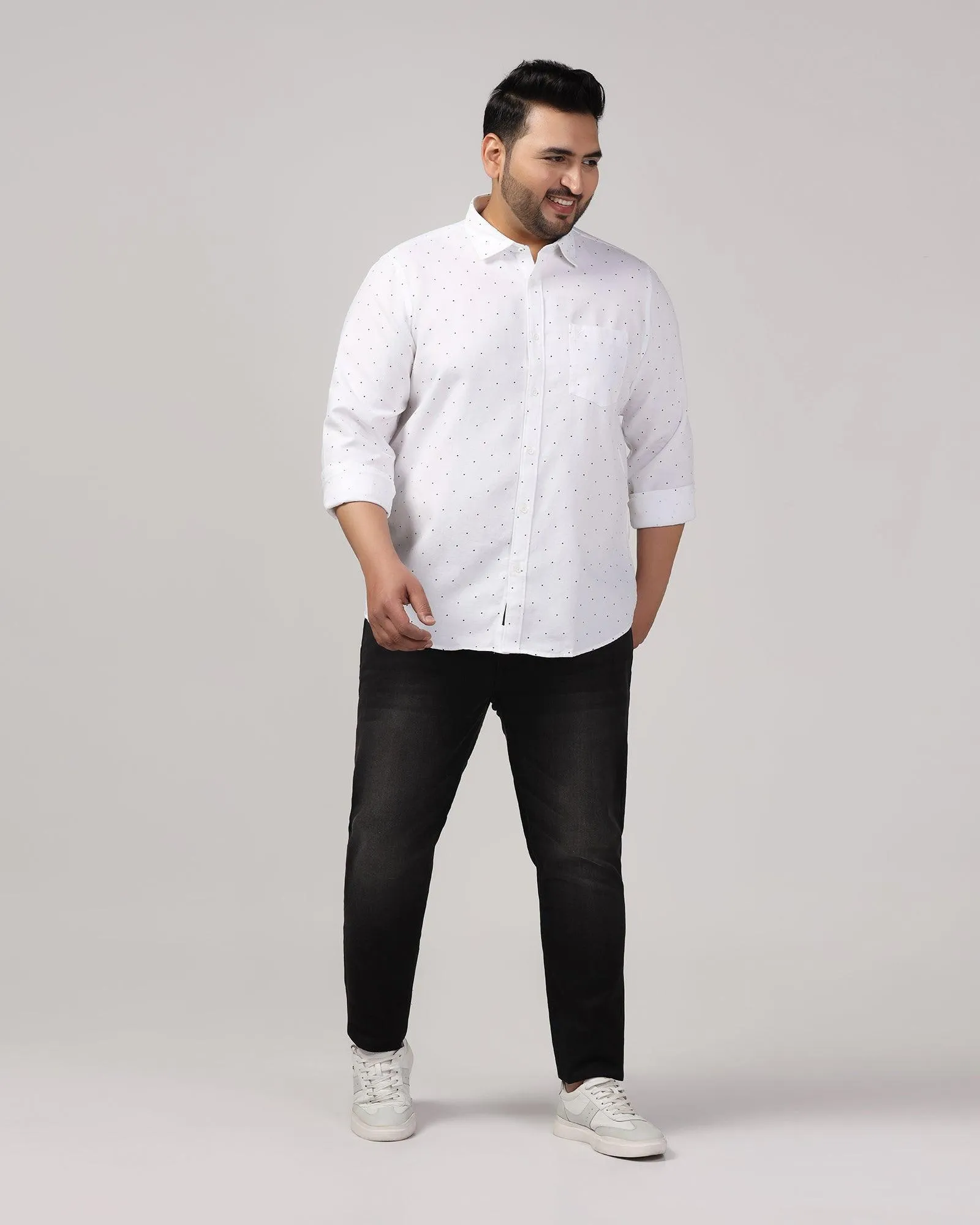 Must Haves Casual White Printed Shirt - Cato