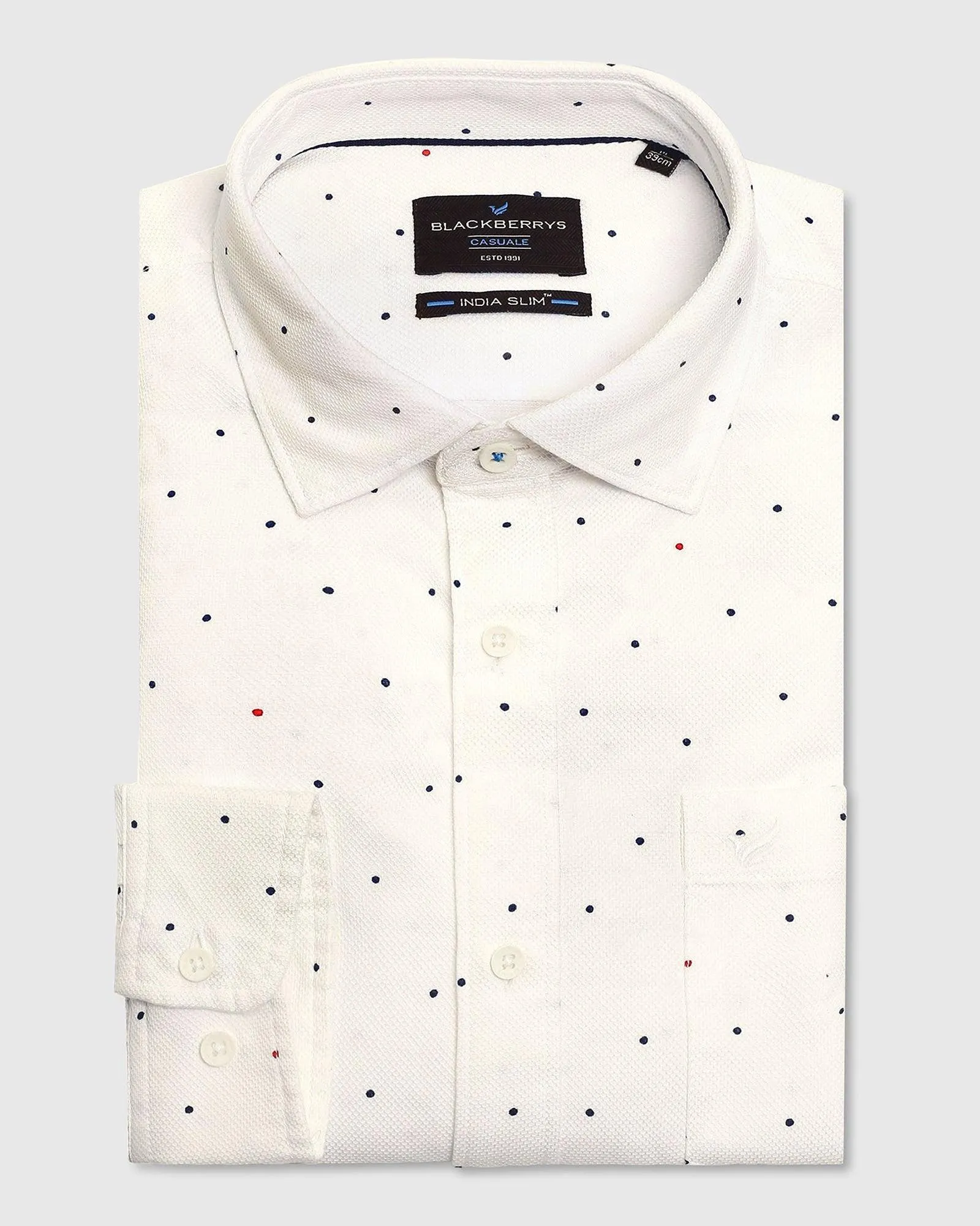 Must Haves Casual White Printed Shirt - Cato