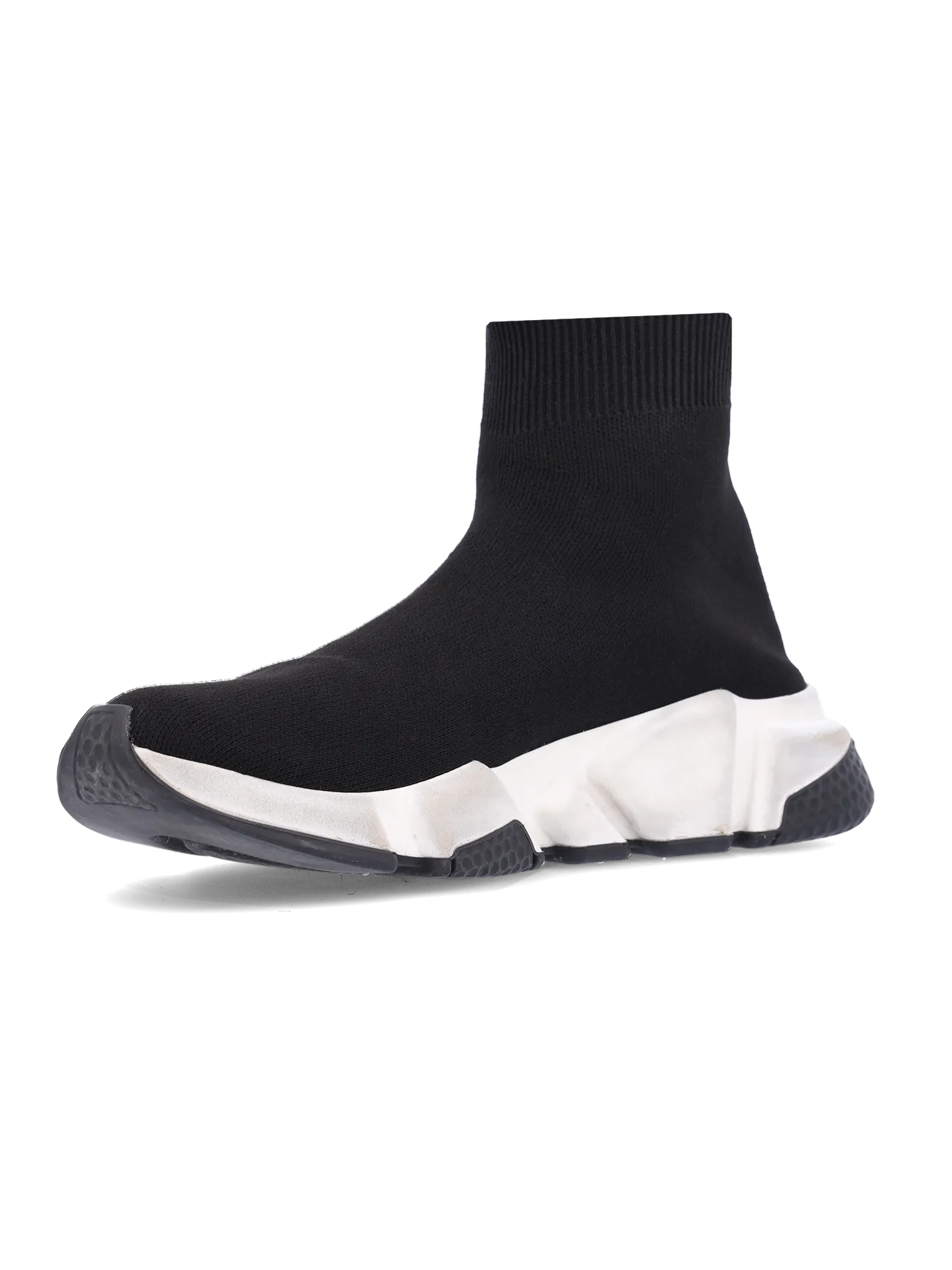 speed stretch-knit high-top sneakers