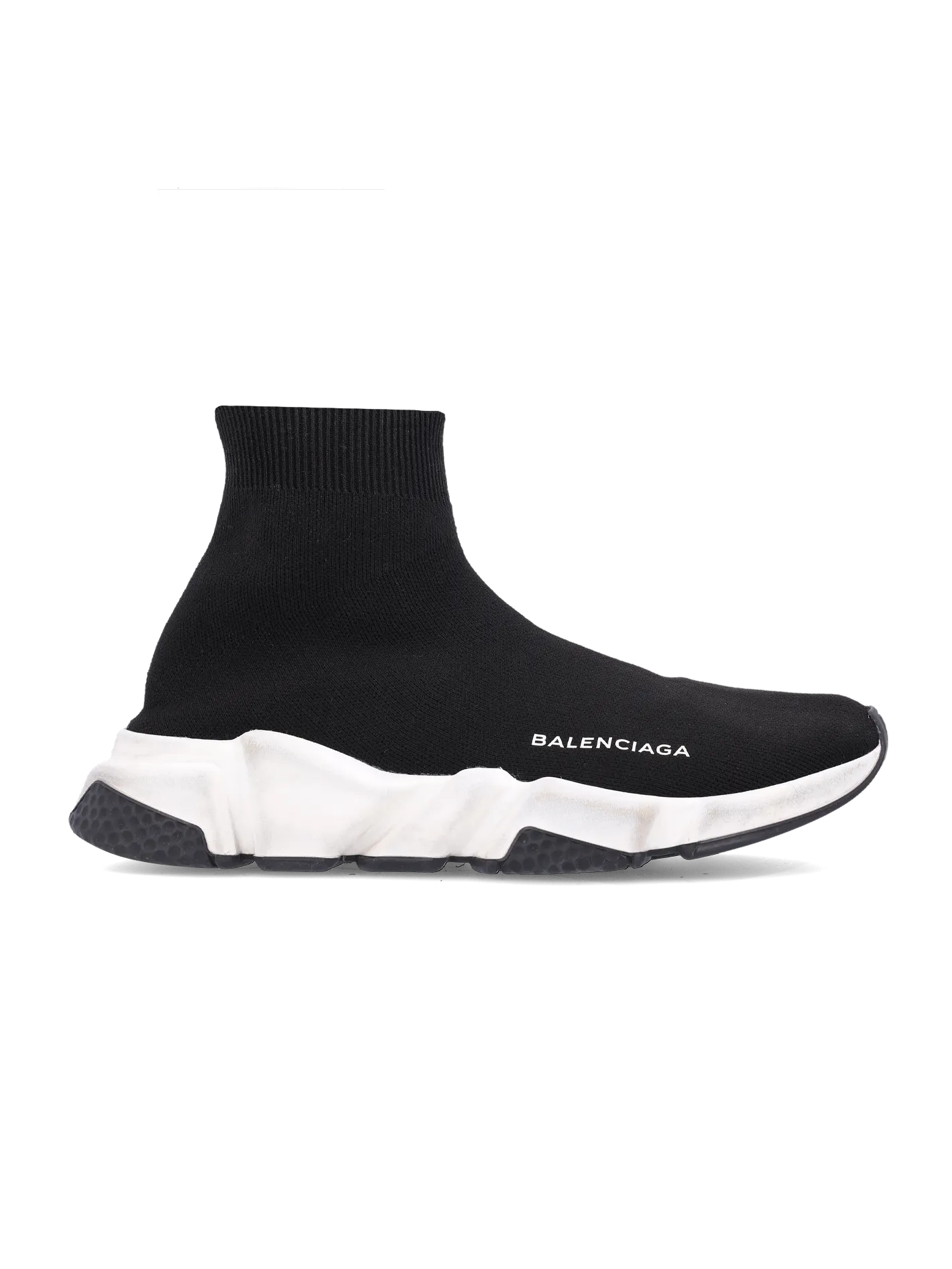 speed stretch-knit high-top sneakers